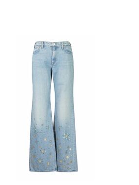 MOTHER Superior The Bookie Heel Bootcut Jeans Righteous Gemstone.